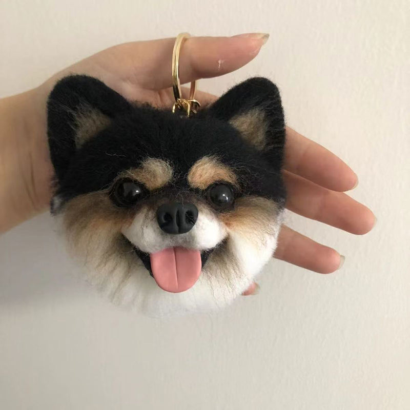 Customize a wool - felted pet avatar pendant